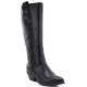 Women's leather cowboy boots black Big Star UU274521