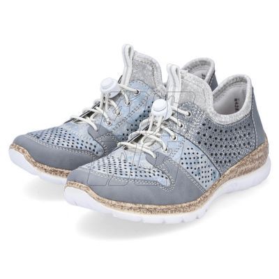 11. Rieker W N4255-12 openwork sports shoes blue