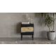 7. INSERTO bedside table 2 pcs 50x40x61.5 black + LED