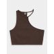 5. Women's asymmetrical one-shoulder crop top 4F