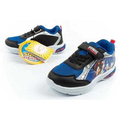8. Leomil children's sports shoes Sonic sneakers light with velcro LED
