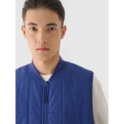 2. Men's down vest with stand-up collar 4F 4FRAW24TVESM171-31S