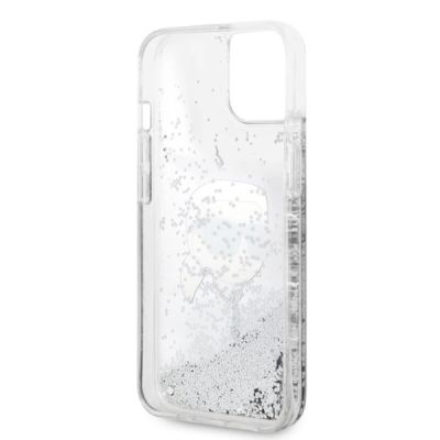 7. Karl Lagerfeld KLHCP14MLNKHCH iPhone 14 Plus 6.7" silver/silver hardcase Glitter Karl Head