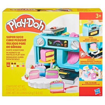 9. Play-Doh Super Slice Cake Play Kitchen Set 624g Multicolored Modeling Clay Play Set