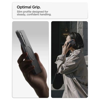 14. Spigen AirSkin Aramid Mag MagSafe Case for Samsung Galaxy S26 - Black