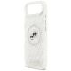6. Karl Lagerfeld IML Glitter Karl&Choupette Heads Logo MagSafe Case for iPhone Air - Gray