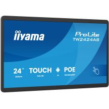 iiyama TW2424AS-B3P signage display Interactive flat panel 60.5 cm (23.8") Wi-Fi 450 cd/m2 Full HD Black Touchscreen Embedded processor Android 24/7