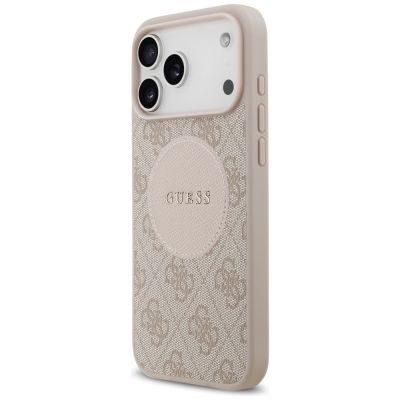 2. Guess 4G Circle Classic Logo MagSafe case for iPhone 17 Pro Max - pink