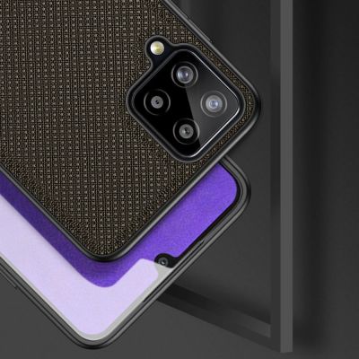 4. Dux Ducis Fino case covered with nylon material for Samsung Galaxy A22 4G green