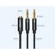 12. Ugreen AUX splitter cable 3.5 mm mini jack (female) - 2x 3.5 mm mini jack (male - microphone and headphones) black (AV140 20899)