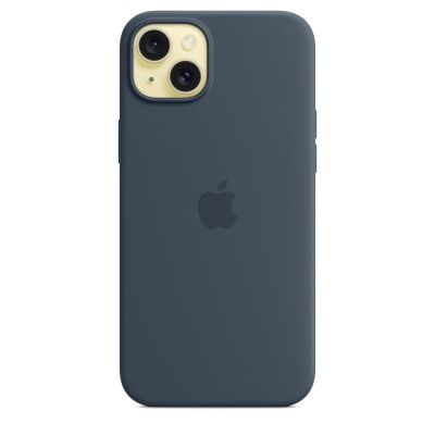 3. Apple Silicone Case with MagSafe Storm Blue, for Apple iPhone 15 Plus, MT123ZM/A