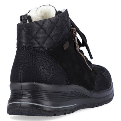 45. Rieker W RKR567 Waterproof Insulated Leather Ankle Boots
