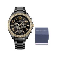 Tommy Hilfiger Serena black gold quartz watch original - 1781496