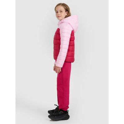 7. Girls' down jacket with synthetic filling 4F 4FJRAW25TDJAF0771-54S