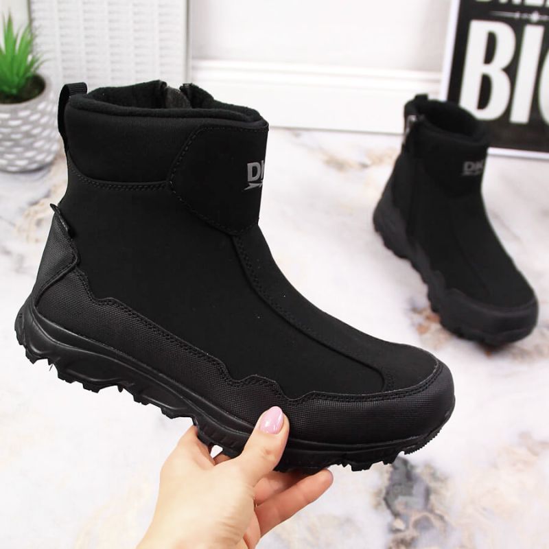 8. DK Jr DK58A Waterproof Insulated Snow Boots, Black