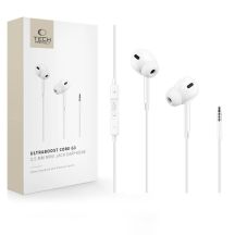 Tech-Protect Ultraboost Core G3 Mini Jack Wired Headphones - White