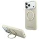 Karl Lagerfeld Ring Stand 360 Saffiano Classic Logo MagSafe Case for iPhone 18 Pro Max / 17 Pro Max - Beige