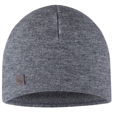 Buff Merino Fleece Beanie Thermal Hat – grey