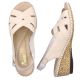 26. Rieker W RKR682 comfortable leather sandals beige