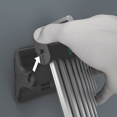 9. Set of 950/9 HEX-PLUS 8, 9CZR Allen keys