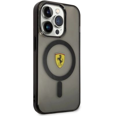4. Ferrari FEHMP14LUKK iPhone 14 Pro 6.1" black/black hardcase Translucent Magsafe