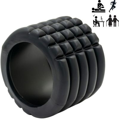 BLACK EXERCISE ROLLER 14x10CM ENERO FIT