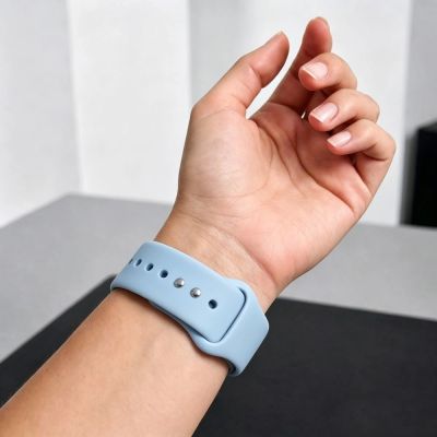5. Tech-Protect Silicone strap for Apple Watch 40 / 41 / 42 mm - light blue