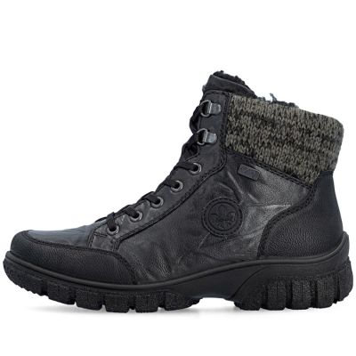 3. Rieker Z7230-00 Waterproof Leather Women's Boots Black