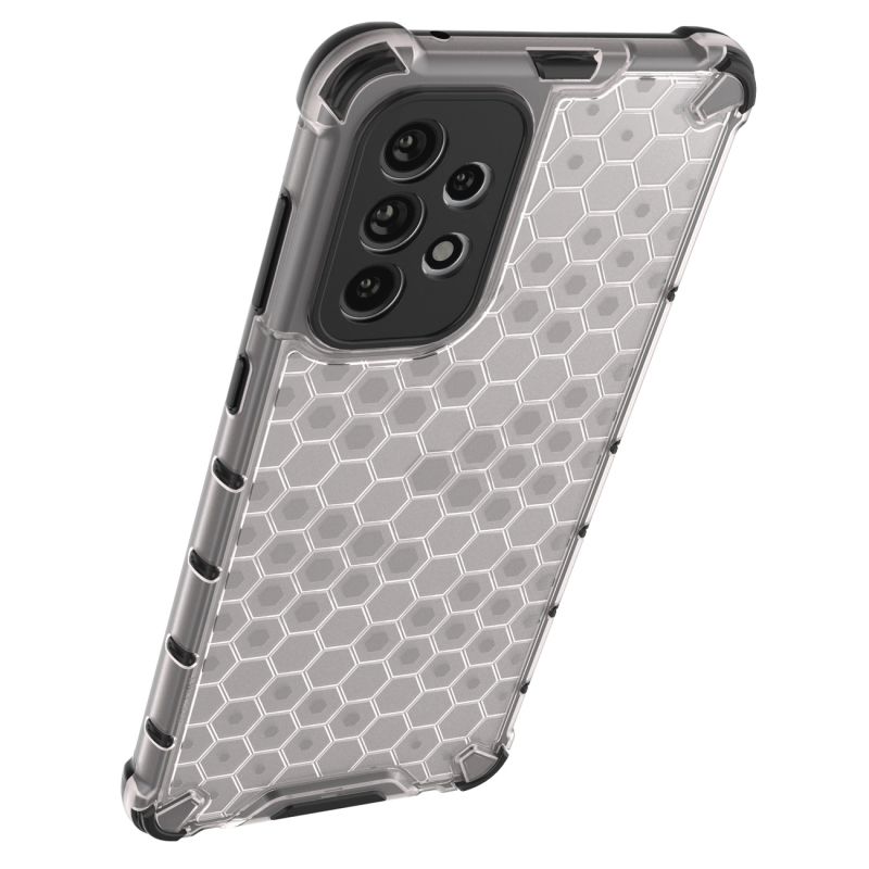 16. Honeycomb case armored cover with a gel frame for Samsung Galaxy A73 blue