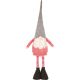 2. DECORATIVE GNOME ON TELESCOPIC LEGS 64-79CM RED