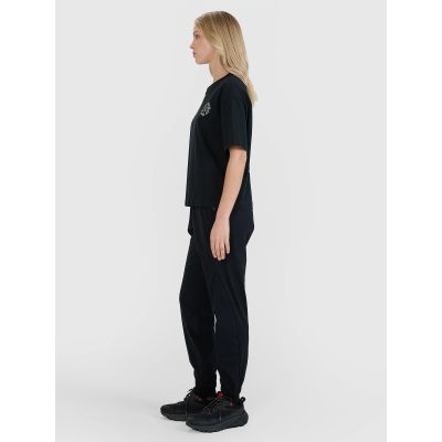 6. Women's oversize printed T-shirt 4F 4FWSS25TTSHF1993-20S