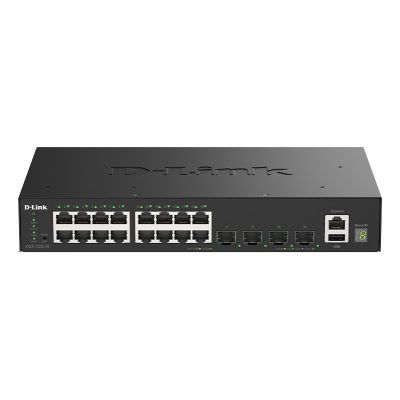 D-Link DGS-1530-20/E Managed Network Switch L2 Gigabit Ethernet (10/100/1000) Black
