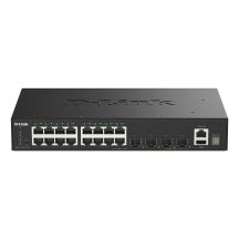 D-Link DGS-1530-20/E Managed Network Switch L2 Gigabit Ethernet (10/100/1000) Black