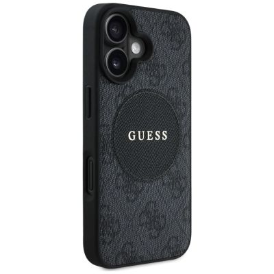 4. Guess 4G Circle Classic Logo MagSafe case for iPhone 16 - black