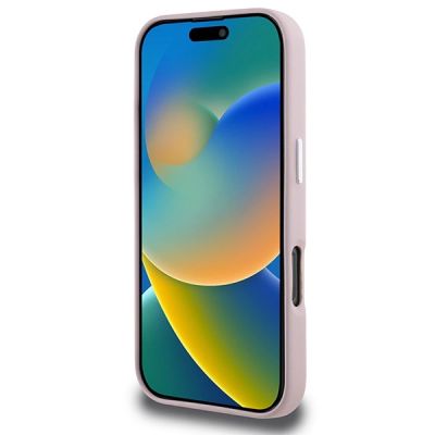 5. Karl Lagerfeld FW Metal Plate MagSafe iPhone 16 Pro Case - Pink