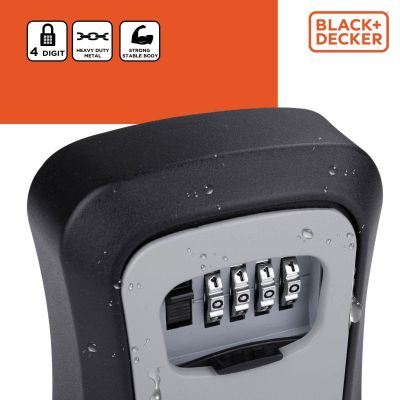 36. KEY SAFE BOX WITH 4-DIGITAL COMBINATION BLACK + DECKER