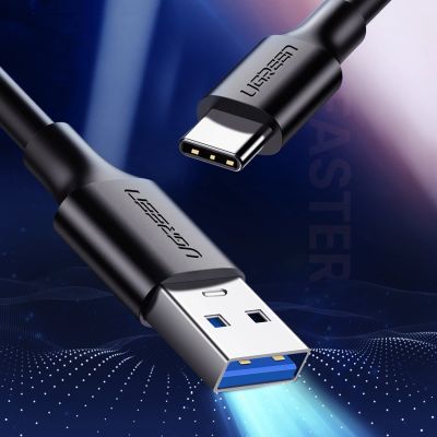 7. Ugreen US184 20883 USB-A 3.0 / USB-C 3A cable 1.5m - black