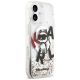 4. Karl Lagerfeld Liquid Glitter Choupette Logo MagSafe Case for iPhone 17 - Clear