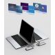20. Baseus Metal Gleam 8in1 USB-C Hub - USB-C PD 100W 1x HDMI 4K 30Hz 1x SD and microSD card reader 3x USB-A 3.2 1xRJ45 - gray