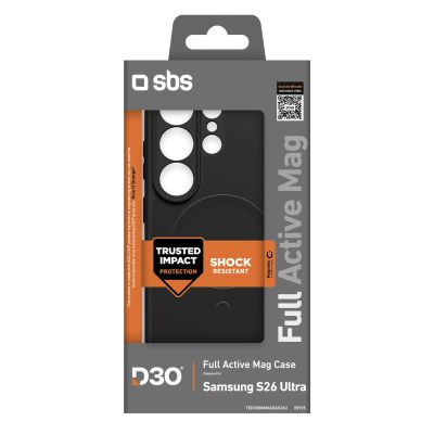 2. SBS Full Active Case D3O for Samsung Galaxy S26 Ultra, MagSafe Compatible - Black