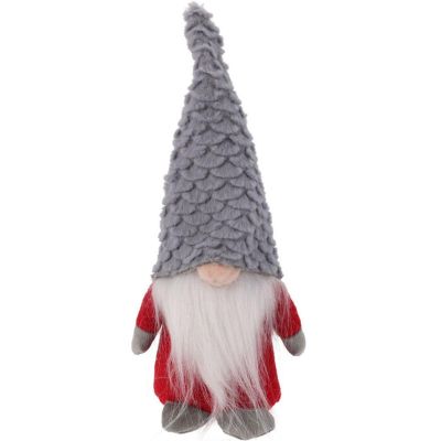 3. DECORATIVE SANTA CLAUS 22CM GREY SCALE