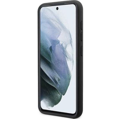 5. Guess GUHCS23SSLSMK S23 S911 black/black hardcase Silicone Vintage Gold Logo