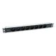 Equip 333313 PDU 8-way power distribution unit 1U Black, Silver