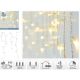 7. CHRISTMAS TREE LIGHTS OUTDOOR LIGHT CURTAIN 360 LED CONTROLLER TIMER WARM WHITE TRANSPARENT CABLE