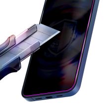 9H tempered glass with 3mk HardGlass Max Privacy filter for iPhone 15 Pro