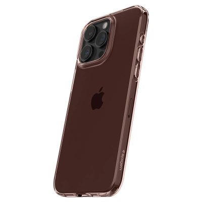 9. Spigen Crystal Flex Case for iPhone 15 Pro Max - Pink/Transparent
