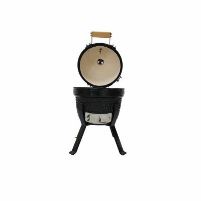 9. Kamado Bono Picnic Ceramic Grill 13” Kamado barbecue/grill Cart Charcoal (fuel) Black