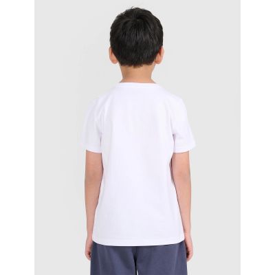 2. Boy's regular plain T-shirt 4F 4FJRMM00TTSHM3254-10S