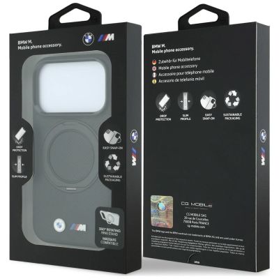 8. BMW Kevlar Ring Stand 360 MagSafe Case for iPhone 18 Pro Max / 17 Pro Max - Black