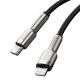 8. Baseus Cafule Series Metal Data USB-C / Lightning 20W PD cable 1 m - black